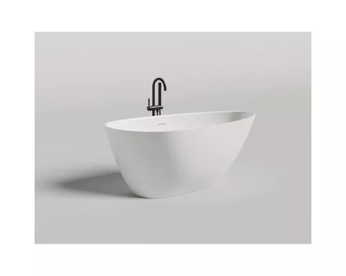 Ванна из литьевого мрамора Salini S-Stone Paola 1015203M 160x80 см, отдельностоящая, белый матовый
