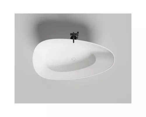 Ванна из литьевого мрамора Salini S-Stone Paola 1015203M 160x80 см, отдельностоящая, белый матовый