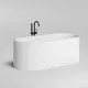 Ванна из литьевого мрамора Salini S-Stone Perla 1049201M 170x80 см, отдельностоящая, белый матовый
