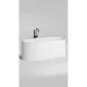 Ванна из литьевого мрамора Salini S-Stone Perla 1049201M 170x80 см, отдельностоящая, белый матовый