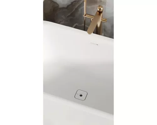 Ванна из литьевого мрамора Salini S-Stone Perla 1049201M 170x80 см, отдельностоящая, белый матовый