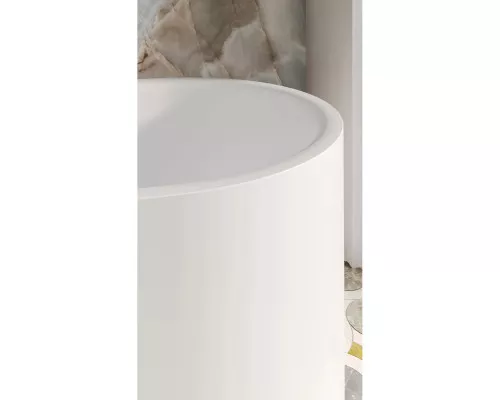 Ванна из литьевого мрамора Salini S-Stone Perla 1049201M 170x80 см, отдельностоящая, белый матовый