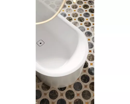 Ванна из литьевого мрамора Salini S-Stone Perla 1049201M 170x80 см, отдельностоящая, белый матовый