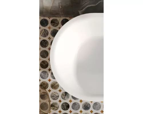 Ванна из литьевого мрамора Salini S-Stone Perla 1049201M 170x80 см, отдельностоящая, белый матовый