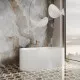 Ванна из литьевого мрамора Salini S-Stone Perla 1049201M 170x80 см, отдельностоящая, белый матовый