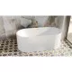 Ванна из литьевого мрамора Salini S-Stone Perla 1049201M 170x80 см, отдельностоящая, белый матовый