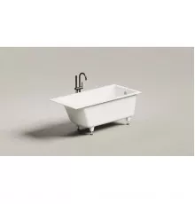 Ванна из литьевого мрамора Salini S-Sense Cascata 105011G 150,3x70 см, белый глянец