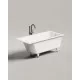 Ванна из литьевого мрамора Salini S-Stone Cascata 105021M 150x70 см, белый матовый