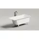 Ванна из литьевого мрамора Salini S-Stone Cascata 105021M 150x70 см, белый матовый