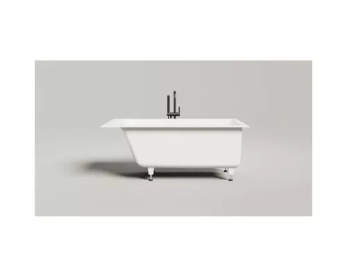 Ванна из литьевого мрамора Salini S-Stone Cascata 105021M 150x70 см, белый матовый