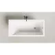 Ванна из литьевого мрамора Salini S-Stone Cascata 105021M 150x70 см, белый матовый
