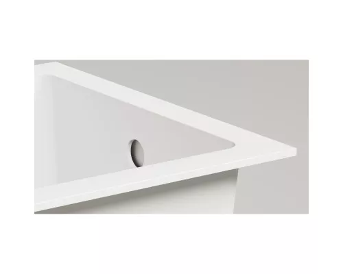 Ванна из литьевого мрамора Salini S-Stone Cascata 105021M 150x70 см, белый матовый