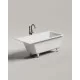 Ванна из литьевого мрамора Salini S-Sense Cascata Kit 105012G 150,3x70 см, белый глянец