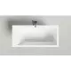Ванна из литьевого мрамора Salini S-Sense Cascata Kit 105012G 150,3x70 см, белый глянец