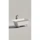 Ванна из литьевого мрамора Salini S-Sense Cascata Kit 105012G 150,3x70 см, белый глянец
