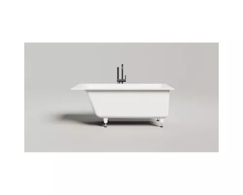 Ванна из литьевого мрамора Salini S-Sense Cascata Kit 105012G 150,3x70 см, белый глянец