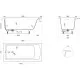 Ванна из литьевого мрамора Salini S-Stone Cascata Kit 105022M 150x70 см, белый матовый