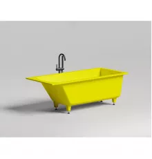 Ванна из литьевого мрамора Salini S-Sense Cascata Kit 105012GF 150,3x70 см, покраска по RAL глянец полностью