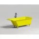 Ванна из литьевого мрамора Salini S-Sense Cascata Kit 105012GF 150,3x70 см, покраска по RAL глянец полностью