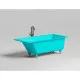 Ванна из литьевого мрамора Salini S-Sense Cascata Kit 105012GF 150,3x70 см, покраска по RAL глянец полностью