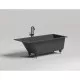 Ванна из литьевого мрамора Salini S-Sense Cascata Kit 105012GF 150,3x70 см, покраска по RAL глянец полностью