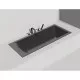 Ванна из литьевого мрамора Salini S-Sense Cascata Kit 105012GF 150,3x70 см, покраска по RAL глянец полностью