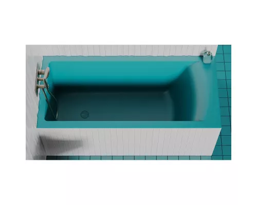 Ванна из литьевого мрамора Salini S-Sense Cascata Kit 105012GF 150,3x70 см, покраска по RAL глянец полностью