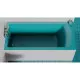 Ванна из литьевого мрамора Salini S-Sense Cascata Kit 105012GF 150,3x70 см, покраска по RAL глянец полностью