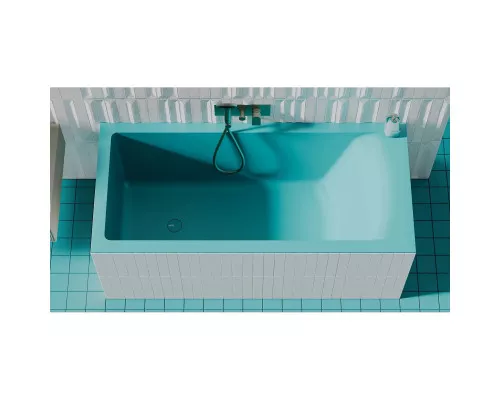 Ванна из литьевого мрамора Salini S-Sense Cascata Kit 105012GF 150,3x70 см, покраска по RAL глянец полностью