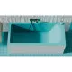 Ванна из литьевого мрамора Salini S-Sense Cascata Kit 105012GF 150,3x70 см, покраска по RAL глянец полностью