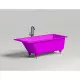 Ванна из литьевого мрамора Salini S-Sense Cascata Kit 105012MF 150,3x70 см, покраска по RAL матовый полностью