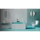 Ванна из литьевого мрамора Salini S-Sense Cascata Kit 105012MF 150,3x70 см, покраска по RAL матовый полностью