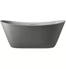 Ванна из литьевого мрамора AltroBagno Fiorina AltroBagnoFiorina090219CementGrey 170x75 см, отдельностоящая, серый цемент
