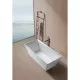 Ванна из литьевого мрамора AltroBagno Francesca AltroBagnoFrancesca090101White 170x75 см, отдельностоящая, белый