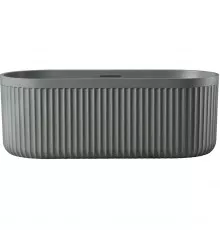 Ванна из литьевого мрамора AltroBagno Gianni AltroBagnoGianni090214CementGrey 170x75 см, отдельностоящая, серый цемент