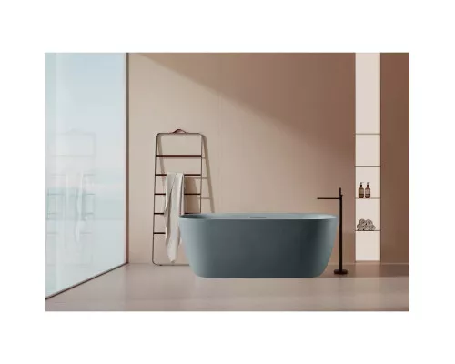 Ванна из литьевого мрамора AltroBagno Luciana AltroBagnoLuciana090222GraniteGray 170x80 см, отдельностоящая, серый гранит