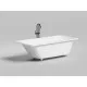 Ванна из литьевого мрамора Salini S-Stone Orlanda 102026M 170x80 см, белый матовый