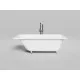 Ванна из литьевого мрамора Salini S-Stone Orlanda Kit 102125M 160x70 см, белый матовый