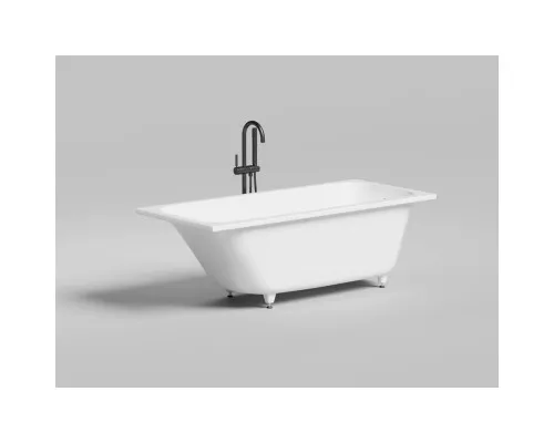 Ванна из литьевого мрамора Salini S-Stone Orlanda Kit 102125M 160x70 см, белый матовый