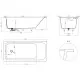 Ванна из литьевого мрамора Salini S-Stone Orlanda Kit 102126M 170x80 см, белый матовый