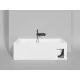Ванна из литьевого мрамора Salini S-Stone Orlanda Kit 102126M 170x80 см, белый матовый