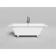 Ванна из литьевого мрамора Salini S-Stone Orlanda Axis 103223M 170x75 см, белый матовый