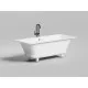 Ванна из литьевого мрамора Salini S-Stone Orlanda Axis 103223M 170x75 см, белый матовый