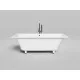 Ванна из литьевого мрамора Salini S-Stone Orlanda Axis 103223M 170x75 см, белый матовый