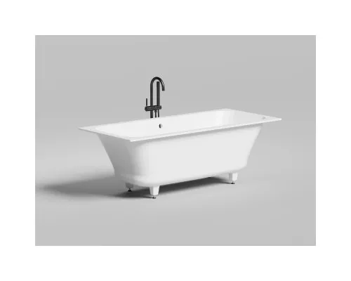 Ванна из литьевого мрамора Salini S-Stone Orlanda Axis 103223M 170x75 см, белый матовый