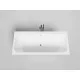 Ванна из литьевого мрамора Salini S-Stone Orlanda Axis 103222M 180,4x80 см, белый матовый