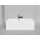 Ванна из литьевого мрамора Salini S-Stone Orlanda Axis 103222M 180,4x80 см, белый матовый