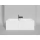 Ванна из литьевого мрамора Salini S-Stone Orlanda Axis 103222M 180,4x80 см, белый матовый