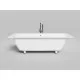 Ванна из литьевого мрамора Salini S-Stone Orlanda Axis 103221M 191,1x80,5 см, белый матовый