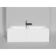 Ванна из литьевого мрамора Salini S-Stone Orlanda Axis 103221M 191,1x80,5 см, белый матовый